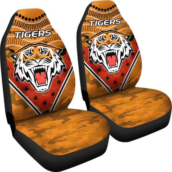 Tigers Anzac Car Seat Covers Wests