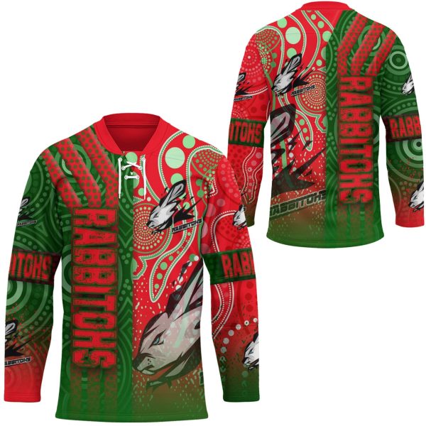 Vibe Hoodie Clothing - South Sydney Rabbtiohs Sporty Style Hockey Jersey