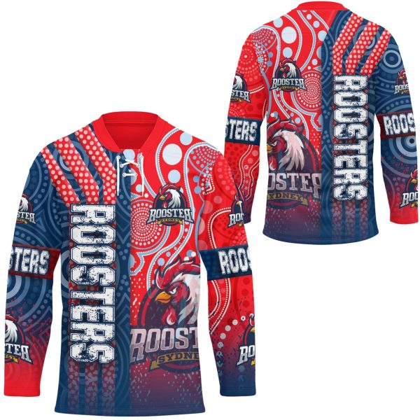 Vibe Hoodie Clothing - Sydney Roosters Sporty Style Hockey Jersey