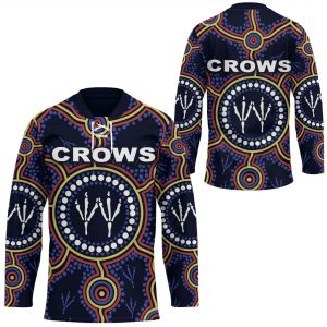 VibeHoodie Jersey - Adelaide Crows - Indigenous - Football Team Hockey Jersey