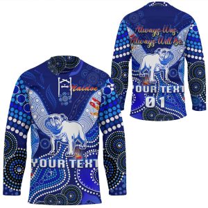 VibeHoodie Jersey - (Custom) Canterbury-Bankstown Bulldogs Indigenous - Rugby Team Hockey Jersey