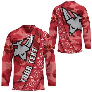 VibeHoodie Jersey - (Custom) Essendon Bombers Anzac Red Style - Football Team Hockey Jersey