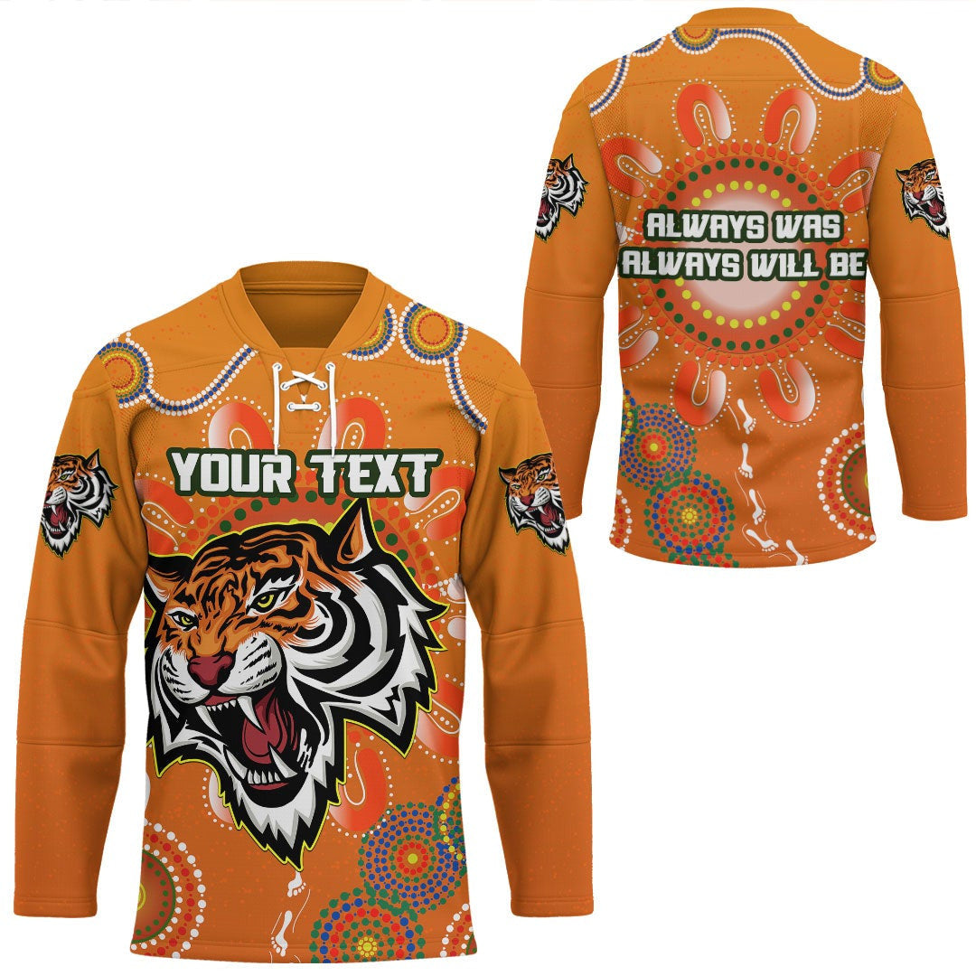 VibeHoodie Jersey - (Custom) Wests Tigers Unique Indigenous - Rugby Team Hockey Jersey