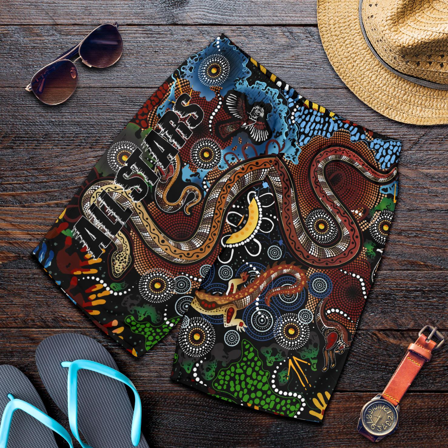 Australia Indigenous Men's Shorts All Stars