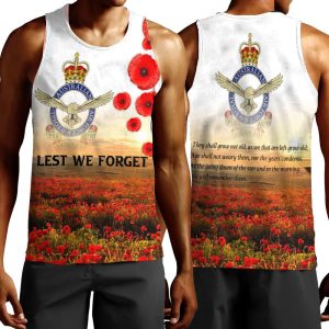 Vibe Hoodie Clothing - Anzac Day Australian Air Force Men Tank Top