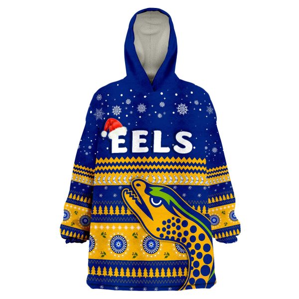 Eels Unique Merry Christmas Parramatta Wearable Blanket Hoodie LT13