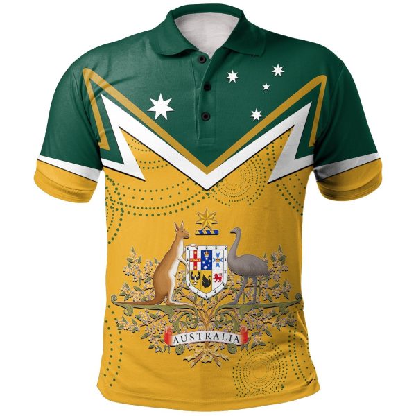 Polo Shirt - Australian Coat Of Arms National Color
