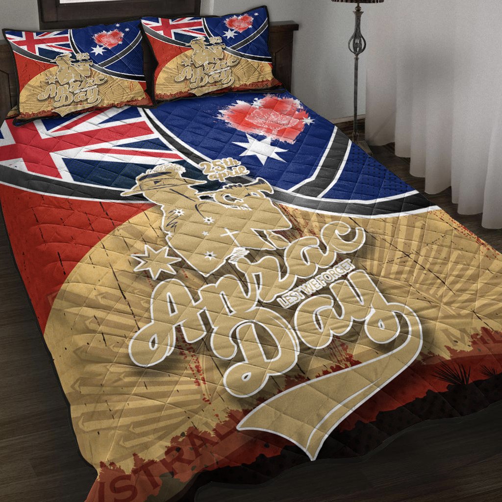 Quilt Bed Set - Anzac Lest We Forget