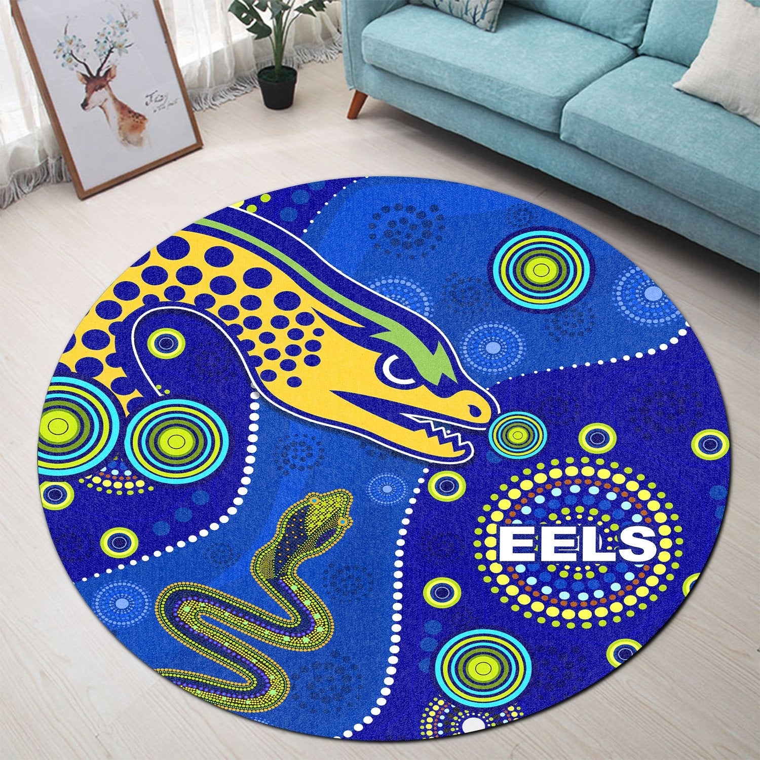 Eels Indigenous Round Carpet Competitive