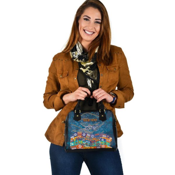 (Custom text) Shoulder Handbags - Kangaroo Dreaming