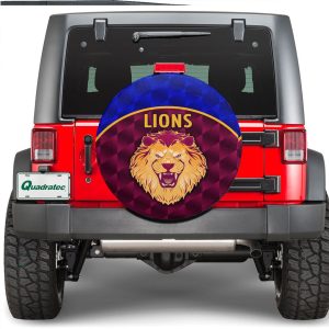 VibeHoodie Tire - Brisbane Lions Victory - Football Team Spare Tire Cover